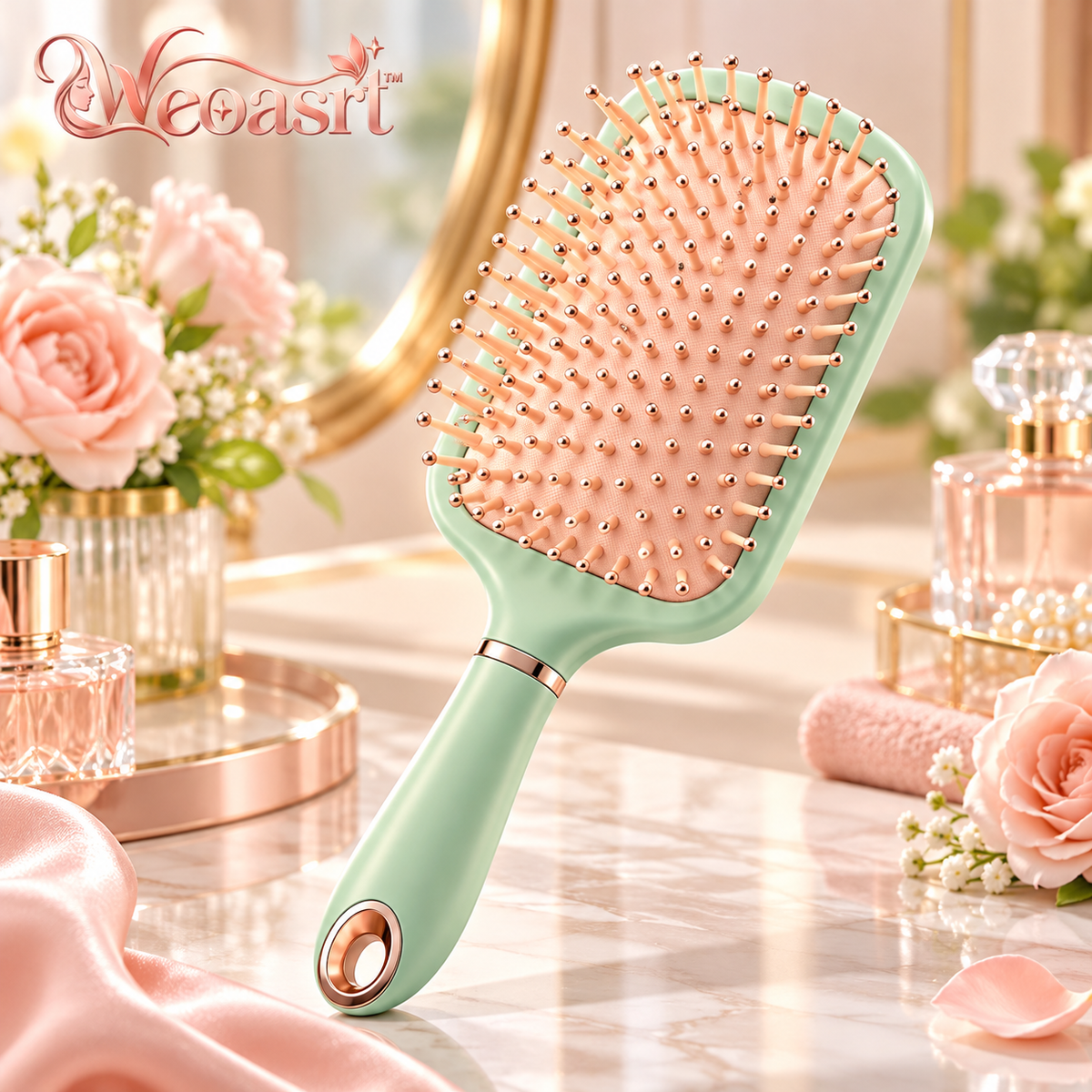 Weoasrt™ Pastel Detangling Paddle Hair Brush