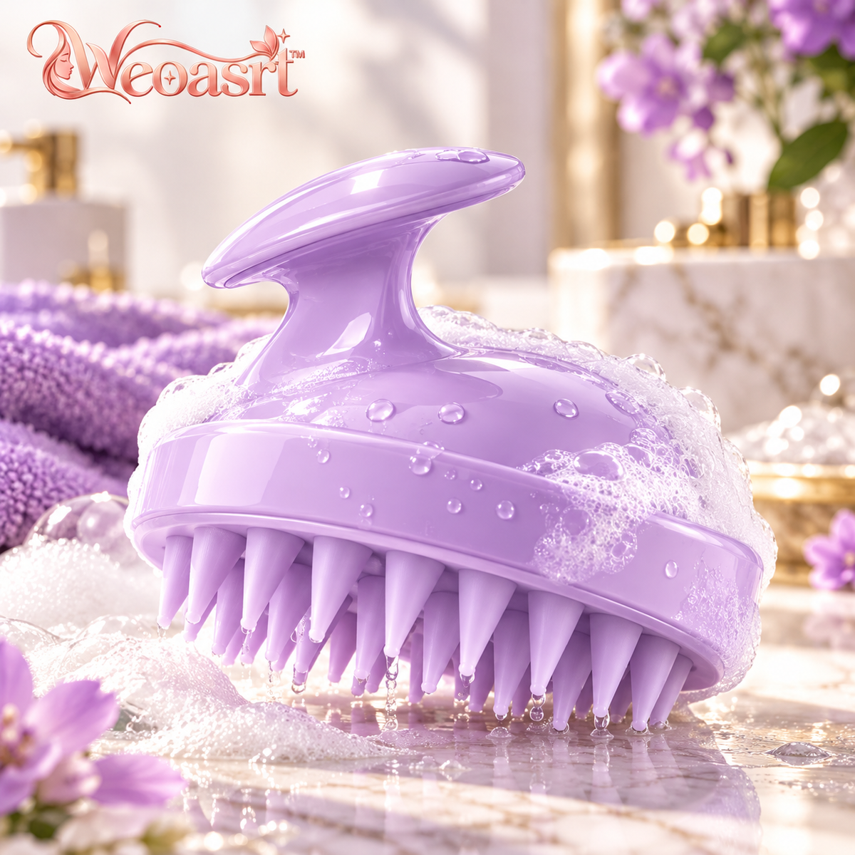 Weoasrt™ Soft Silicone Scalp Massager Shampoo Brush