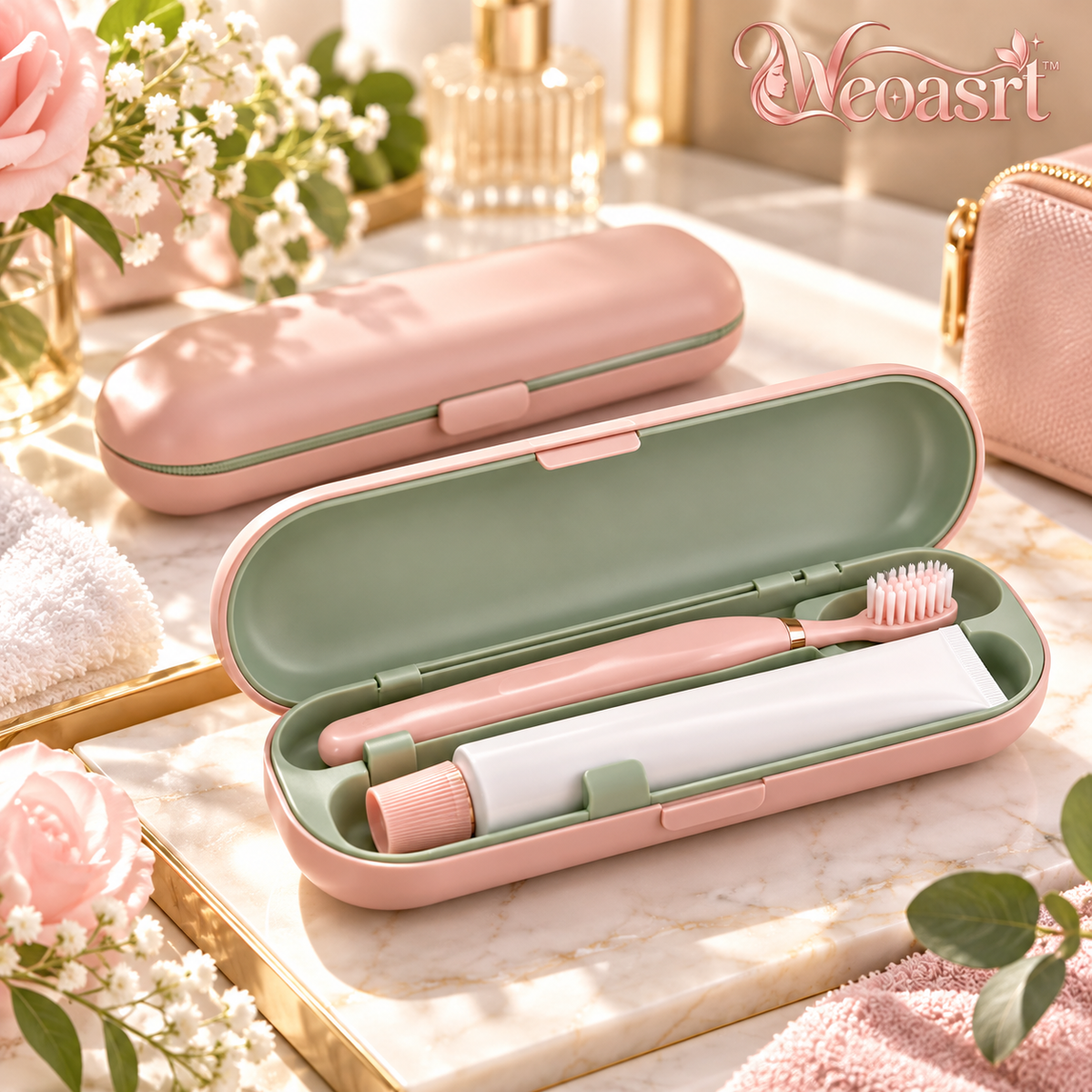 Weoasrt™ Portable Toothbrush Travel Case