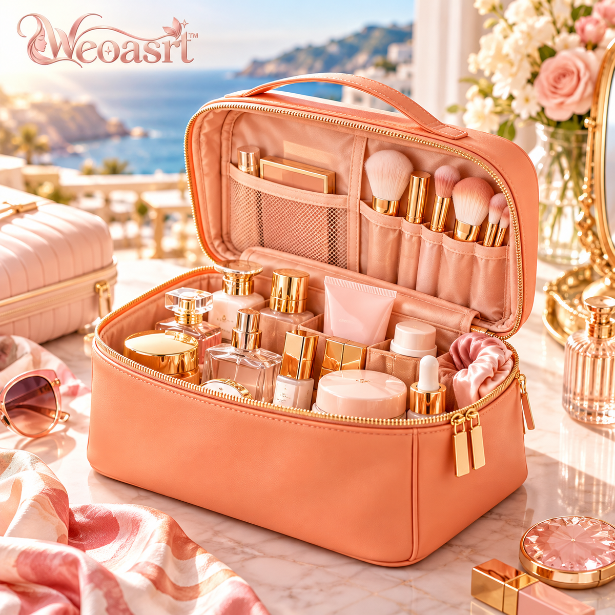 Weoasrt™ Luxury Cosmetic Travel Organizer Bag