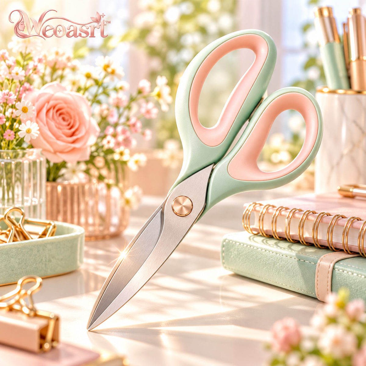 Weoasrt™ Pastel Ergonomic Office Scissors