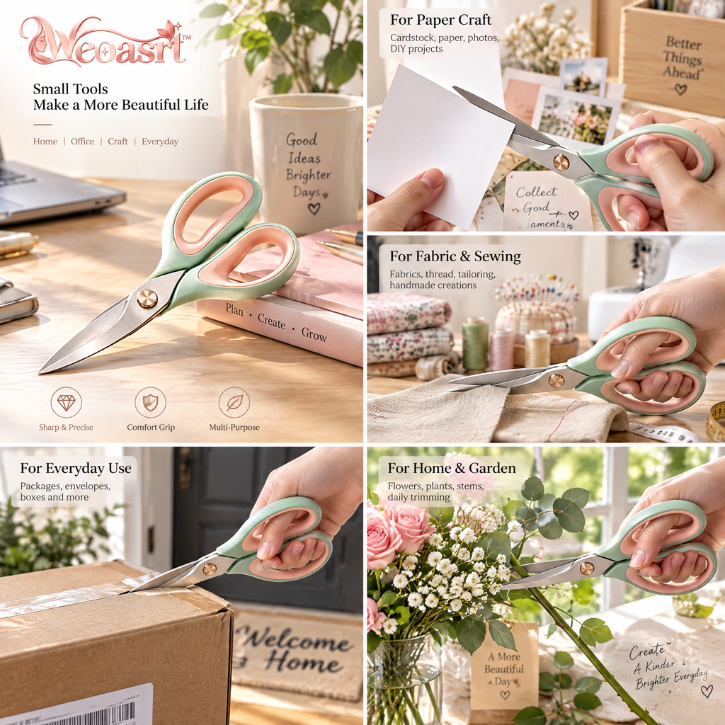 Weoasrt™ Pastel Ergonomic Office Scissors