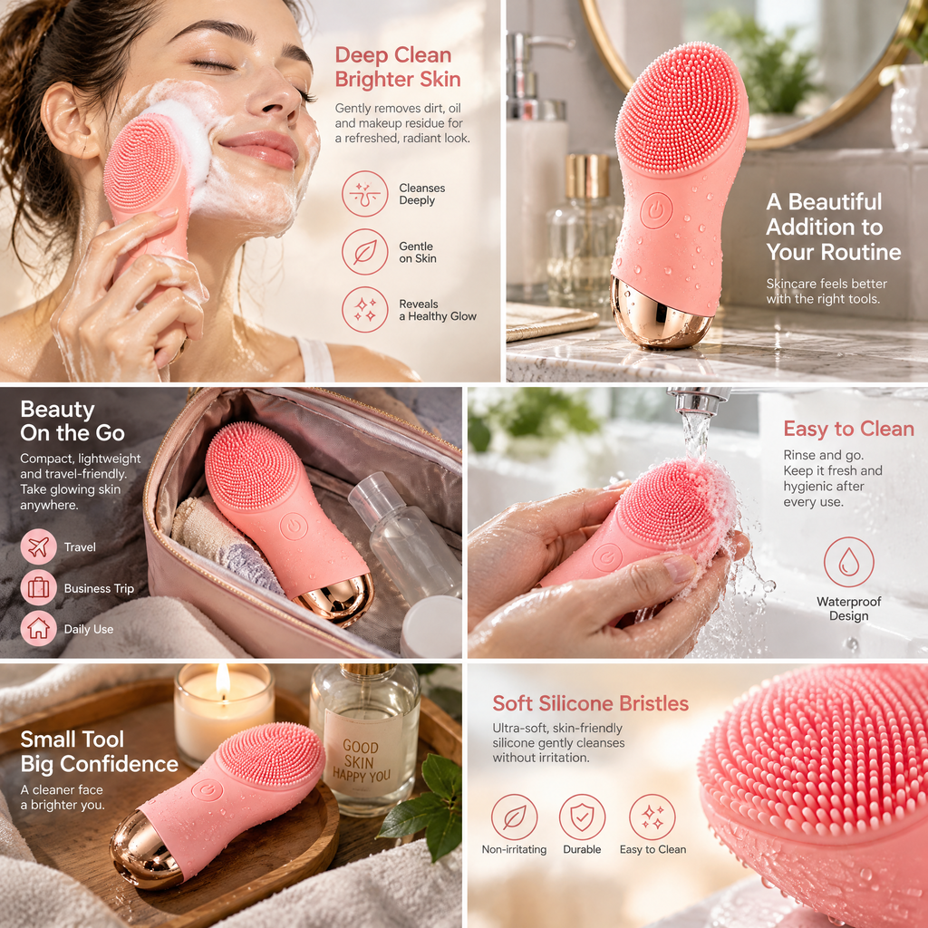 Weoasrt™ Electric Silicone Facial Cleansing Brush