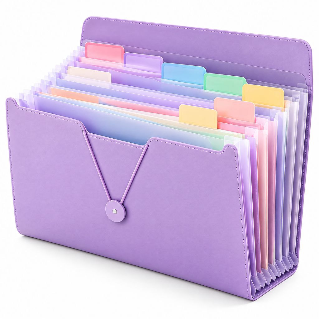 Weoasrt™ Pastel Expanding Accordion File Organizer